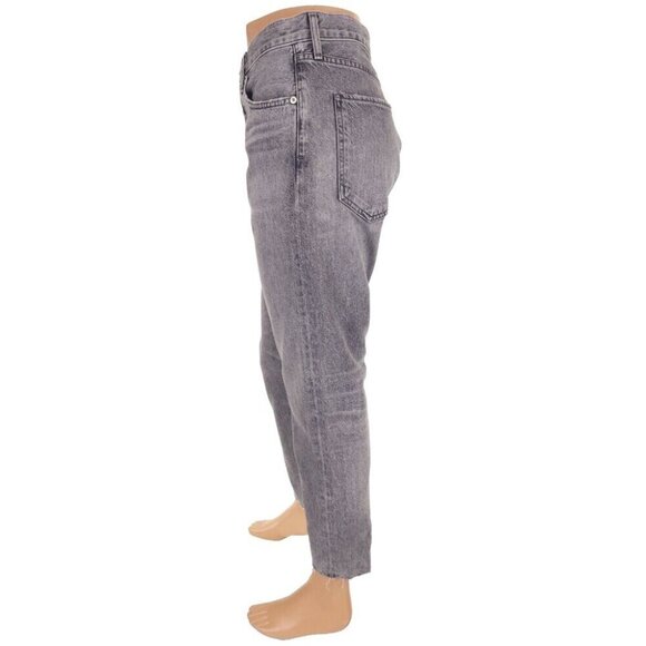 Agolde Jamie Straight Leg Jeans With Raw Edge Hem Size 30 East Village $195 - Picture 3 of 13